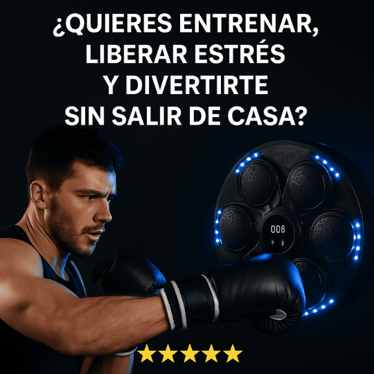 Máquina de Boxeo Musical + Guantes GRATIS