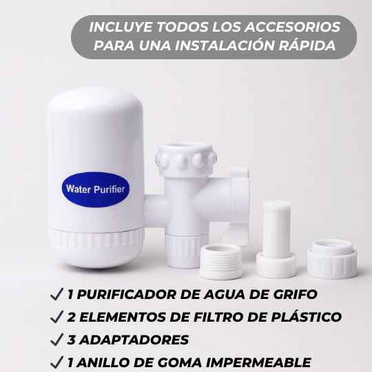 Purificador de Agua para Grifo - Limpieza y Seguridad 💧