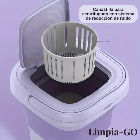 LimpiaGO - Mini Lavadora plegable con centrifugado💧