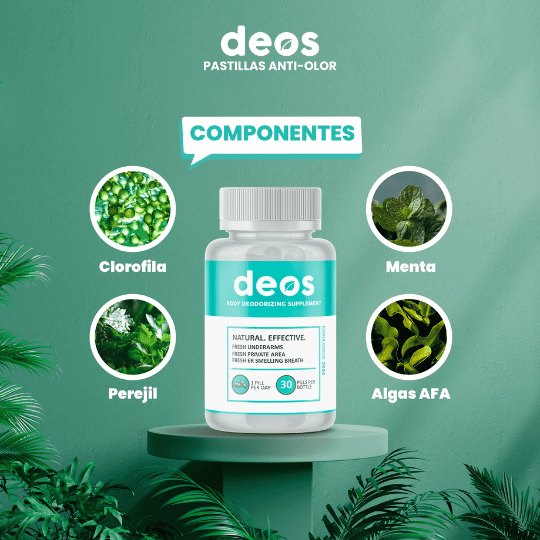 Suplemento DEOS🍃 para frescura natural todo el día