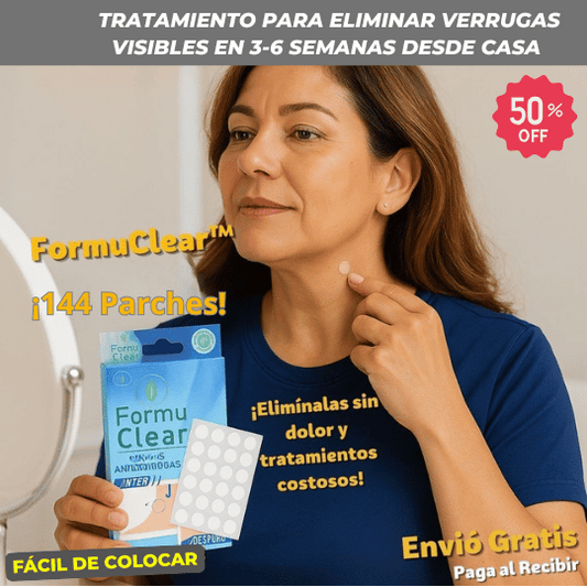 Formuclear™144 – Parches para eliminar verrugas