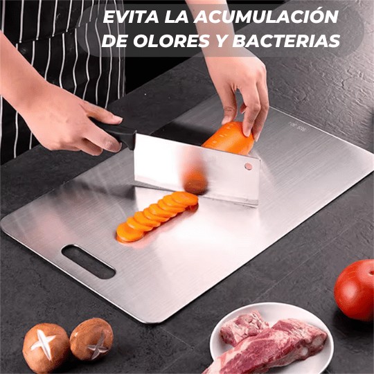 Tabla de Acero Inoxidable DURINOX Antibacterial