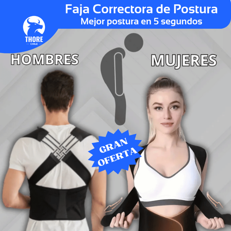 Corrector de Postura para aliviar dolor de espalda y cuello